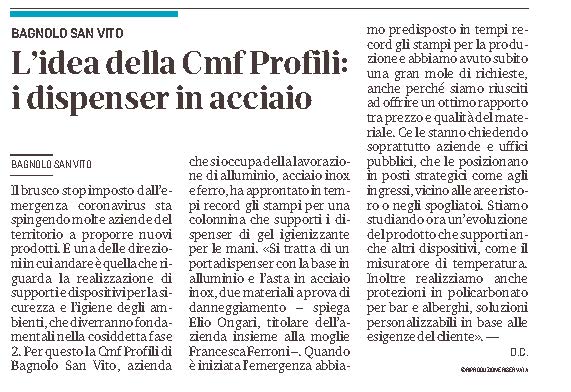 articolo specifico GDM CMF 03 05 20 P10