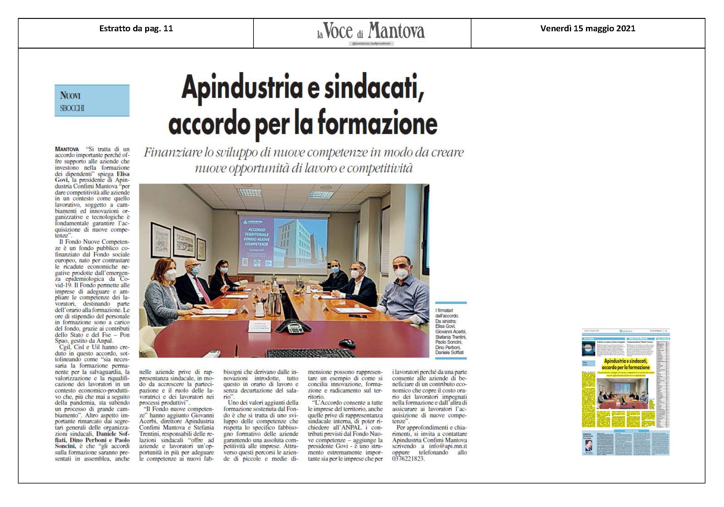 43 VDM Apindustria sindacati 15 05 2021